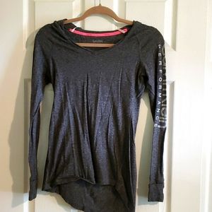 Calvin Klein athleisure hooded, long sleeve tee